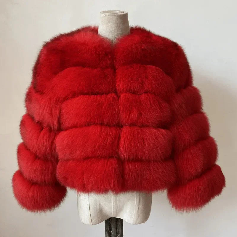 Manteau court fausse fourrure femme – Chaud et élégant
