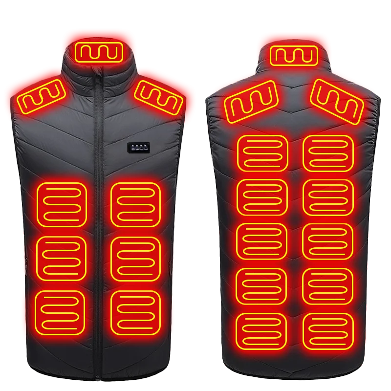 Gilet chauffant USB – 3 niveaux de chaleur – Homme et Femme