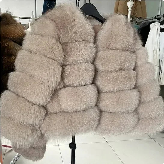 Manteau court fausse fourrure femme – Chaud et élégant