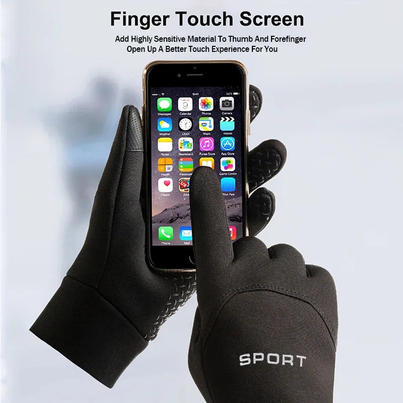 Gants d’hiver tactiles coupe-vent – Sport et quotidien