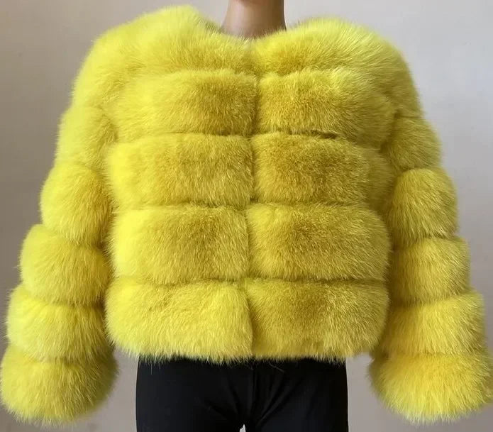 Manteau court fausse fourrure femme – Chaud et élégant