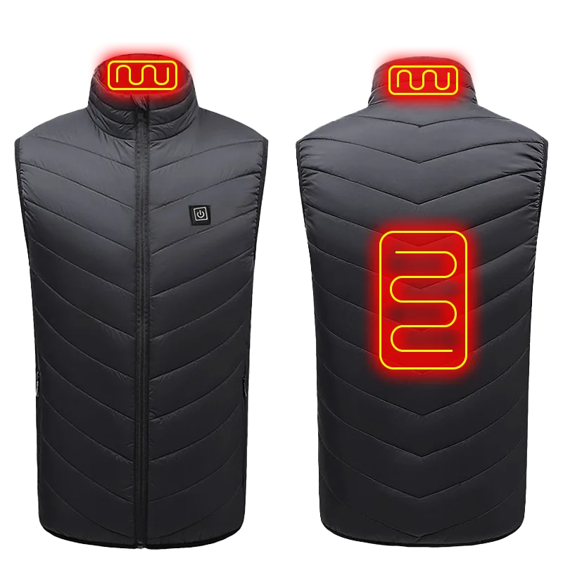 Gilet chauffant USB – 3 niveaux de chaleur – Homme et Femme