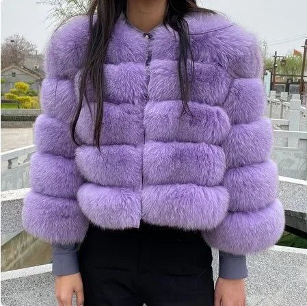 Manteau court fausse fourrure femme – Chaud et élégant