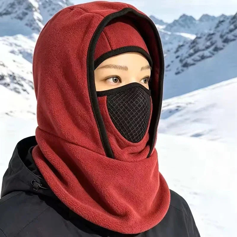 Cagoule polaire d’hiver – Protection tête, visage et cou
