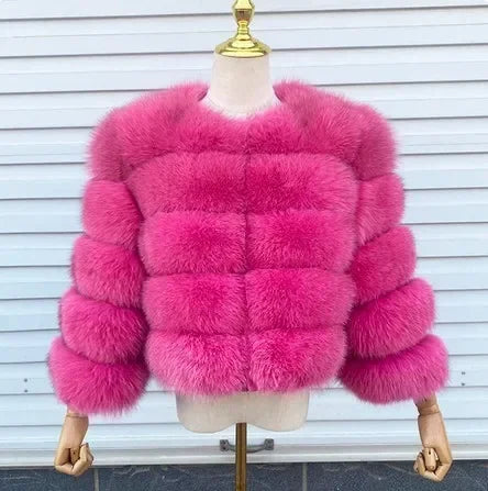 Manteau court fausse fourrure femme – Chaud et élégant