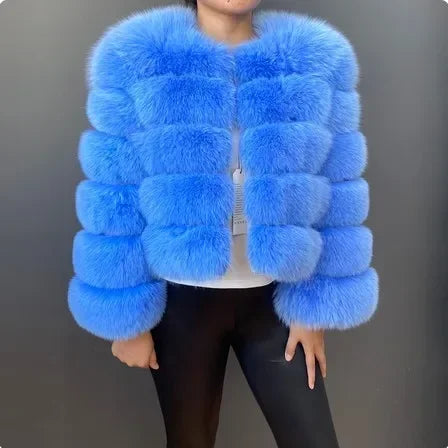 Manteau court fausse fourrure femme – Chaud et élégant