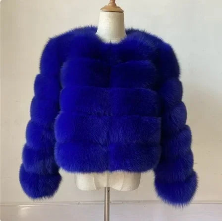 Manteau court fausse fourrure femme – Chaud et élégant